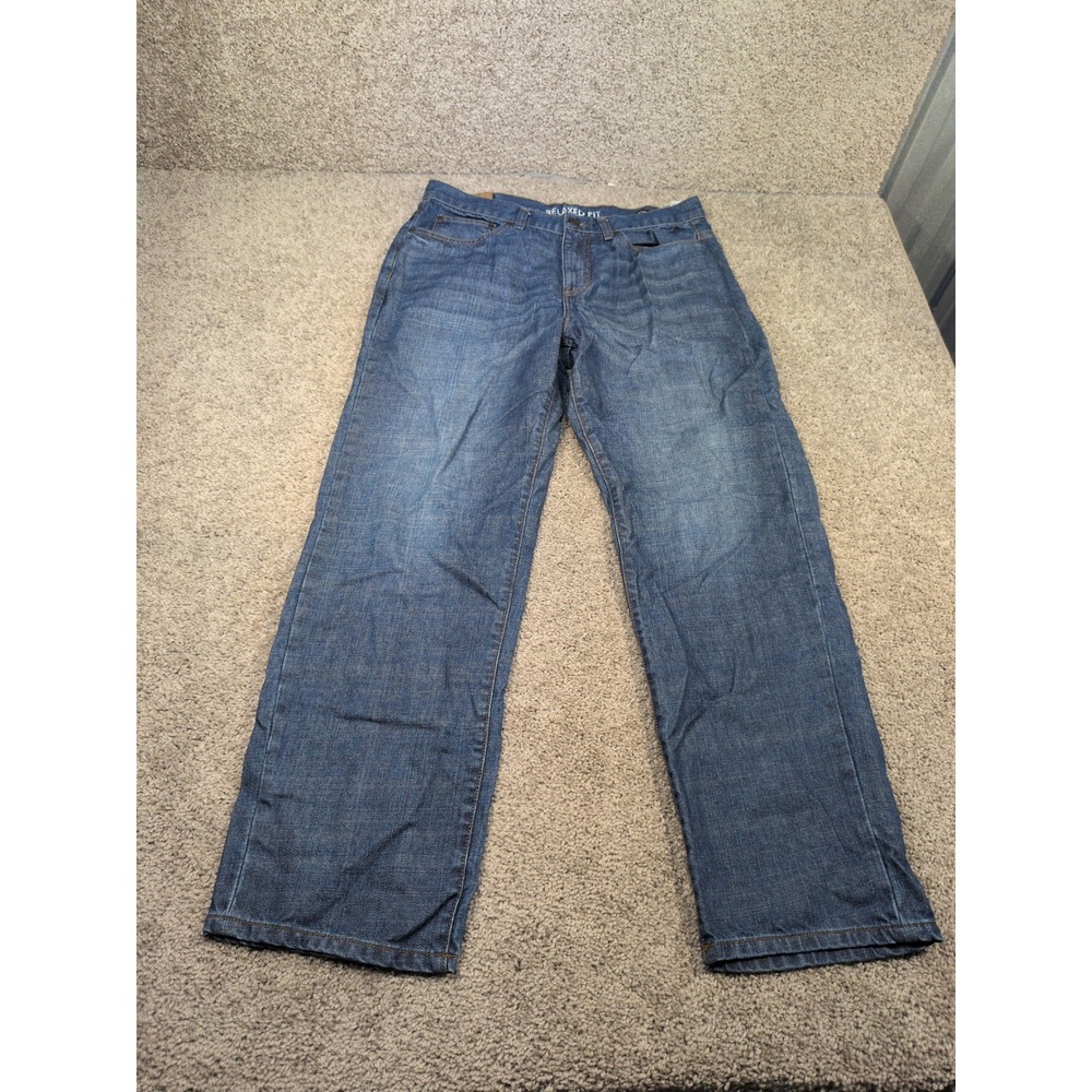 Chaps Denim Mens Relaxed‎ Fit Dark Wash Straight Leg Jeans 34x30 889425983347